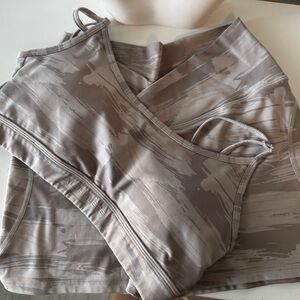 Alphalete Sports Bra and shorts Set